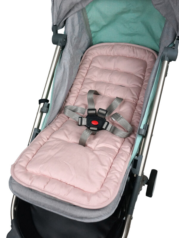 Komfortable Baumwolle Baby Kinderwagen Pad Vier Jahreszeiten Allgemeinen Weichen Sitzkissen Kind Warenkorb Sitz Matte Kinder Kinderwagen Kissen Für 0-27M