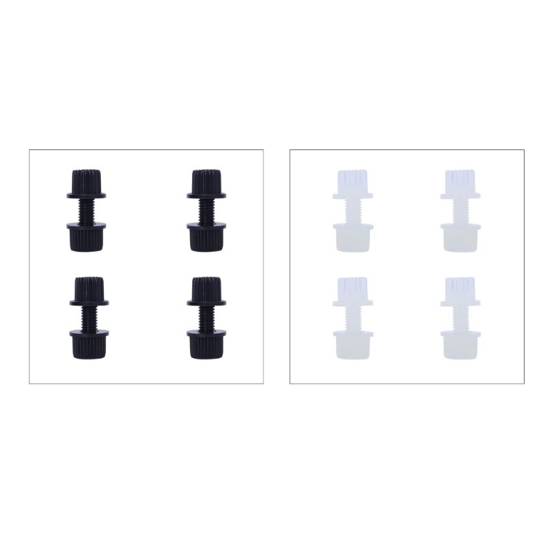 4pcs Durable Nylon License Plate Fasteners for Motorcycles Rustproof Screws Motorbike Mounting Hardware for Easy Install