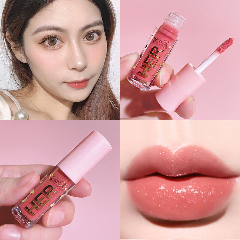 8 Farben Kristall gelee Lip gloss pflegende flüssige Lippenstift Make-up Lippen farbe Batom lang anhaltende sexy rot rosa nackte Lip gloss Masse