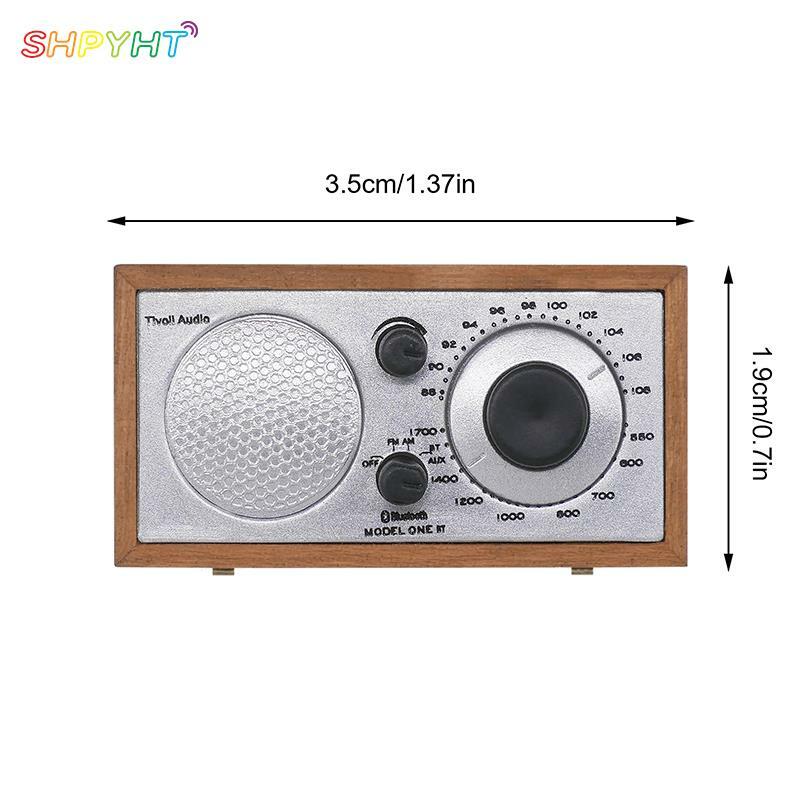 1:12 miniaturowy radiowy domek dla lalek odtwarzacz Audio Model do dekoracji domu zabawka lalka akcesoria do domu
