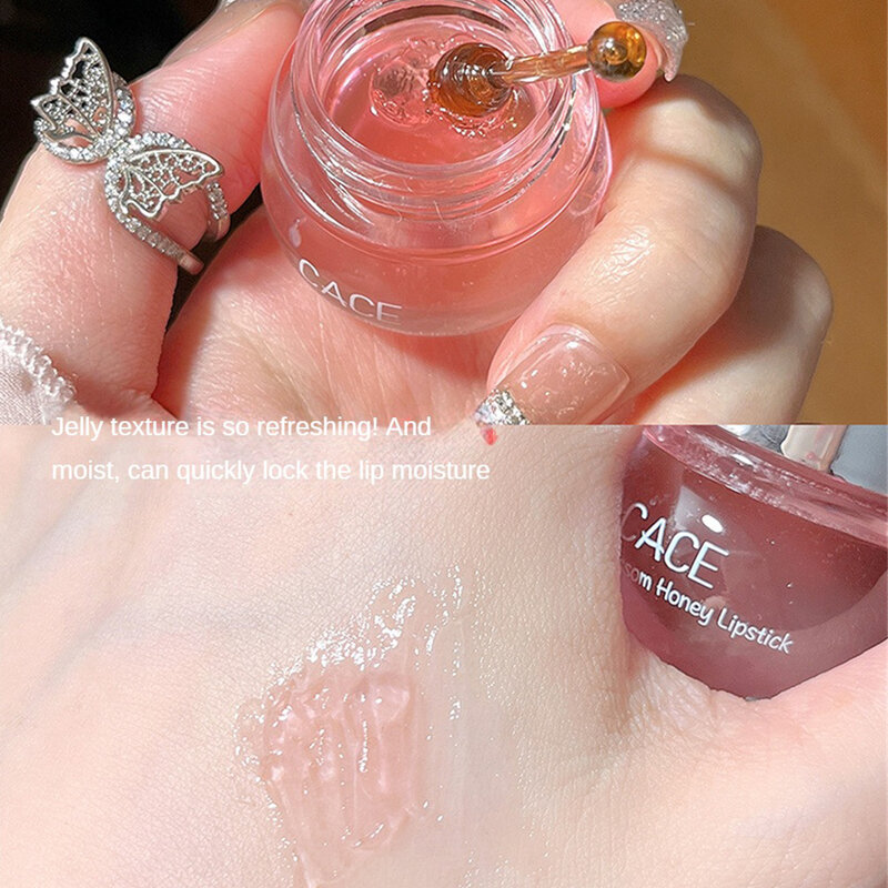 CACE Cherry Blossom Honey Lipstick Moisturizing Lip Repair Crack Tender Lip Reduce Fine Line Lip Balm