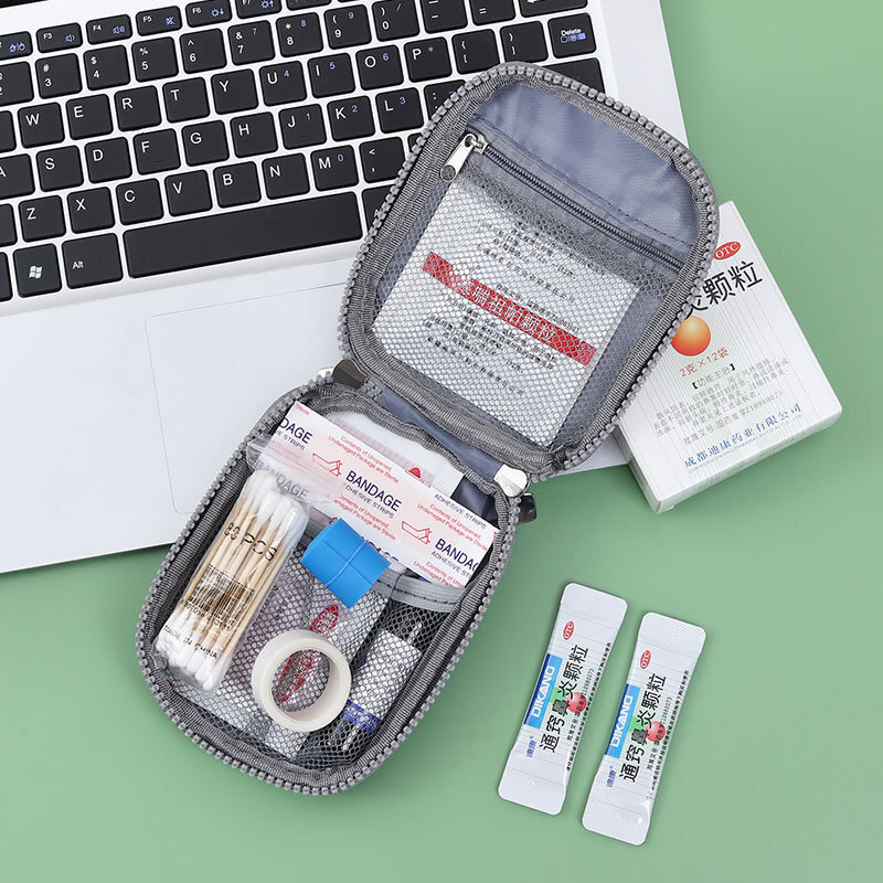 Mini Portable Medicine Storage Bag Empty Travel First Aid Kit Medicine Bags Organizer Outdoor Emergency Survival Bag Pill Case