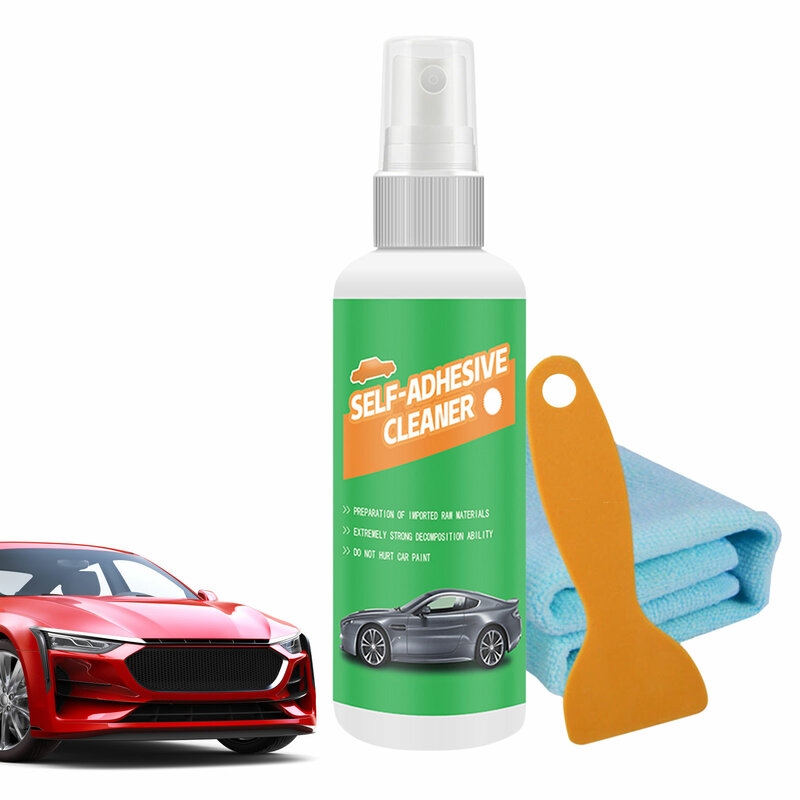 Car Window Stickers Labels Stain Remover, Multifunctional Sticky R esidue Remover Spray, All Purpose Cleaner,Glue Stain Remover