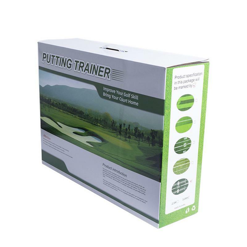 Foldable Golf Colocar Training Mat, Mini Green Training Aid, Esteira de Poupança de Espaço para Melhorar