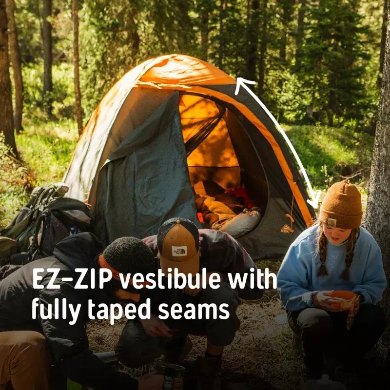 Kelty Grand Mesa tenda Backpacking 2P ATAU 4P-3 musim Kemah, melalui Hiking, rangka tiang aluminium, Vestibule pintu tunggal