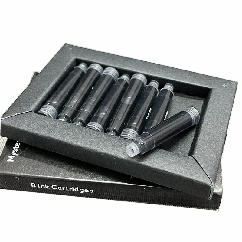 Isi ulang kualitas tinggi (8 buah/PAK) tinta hitam Cartridge untuk MB pulpen Aksesori alat tulis kantor sekolah
