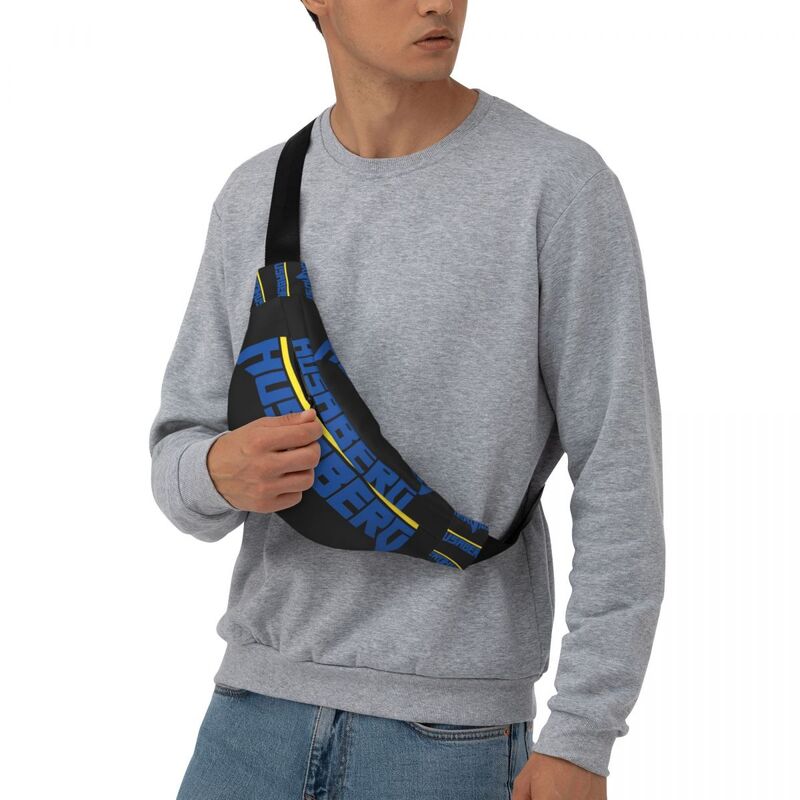 Husaberg-riñonera Unisex con logotipo, bolso cruzado multifunción, bolso de pecho, paquete de cintura de viaje corto