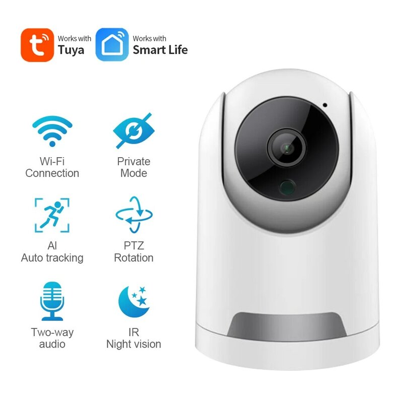 INQMEGA 3MP Wifi Wireless Wifi Cam 5G sorveglianza di sicurezza domestica telecamera di rete CCTV visione notturna P2P telecamera di visualizzazione remota