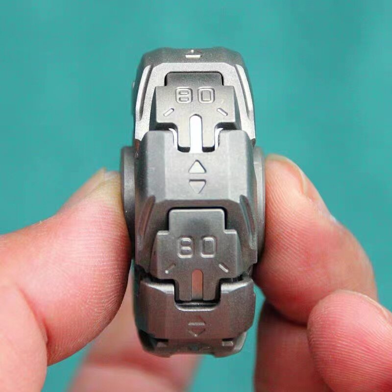 Mecha Fidget Spinner de mano EDC, herramienta para aliviar el estrés y la ansiedad, con la punta del dedo