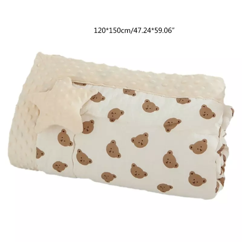 Newborn Blanket Baby Small Quilts Receiving Towel Breathable Infant Stroller Cover Autumn Winter Swaddles Wrap