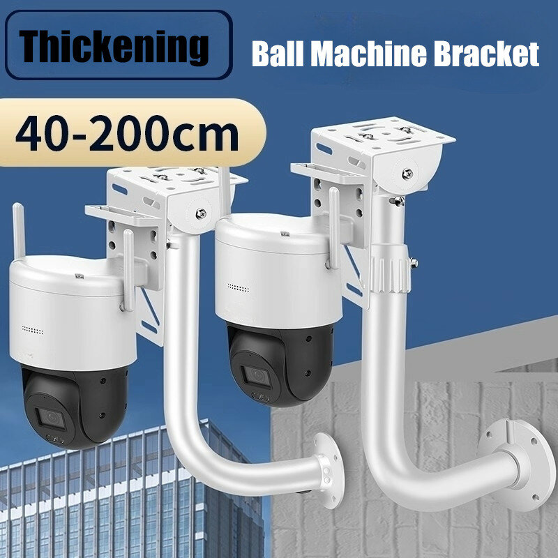 L-Type Security Camera Wall Elevation Bracket Outdoor Wall Mount Support Thickened/Extended Pipe Aluminum Alloy Telescopic Stand