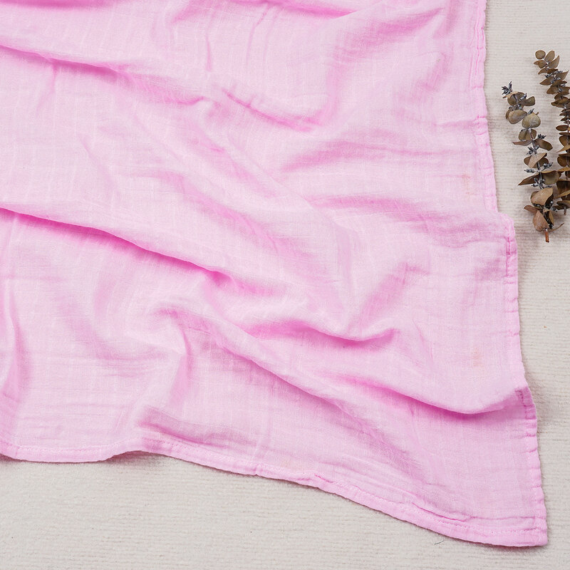Одеяло Elinfant из 100% хлопка и муслина, однотонное мягкое одеяло из бамбука для новорожденных