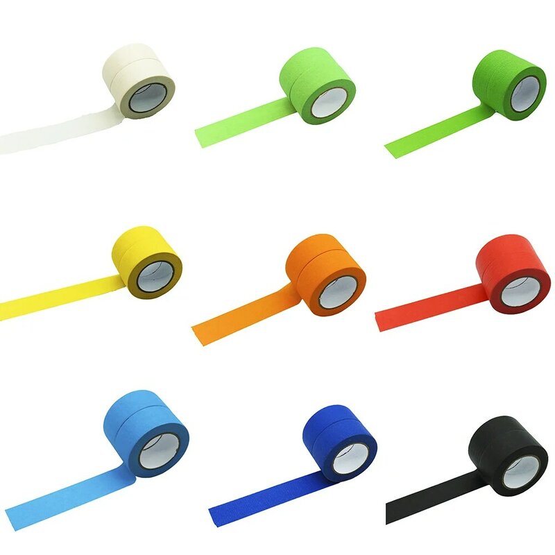 1Pcs Color Rolls Paper Washi Masking Tape Rainbow Colours Sticky Adhesive DIY Craft Decor Washi Tape Stickers Scrapbooking