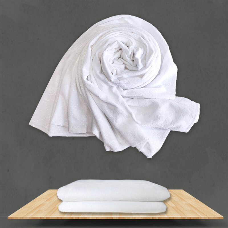 1 szt. Ręcznik Ihram hadżj miękki wygodny biały ręcznik pielgrzymkowy arabski muzułmański etniczny mężczyzna modlitewny szal kult hadżdż kostium