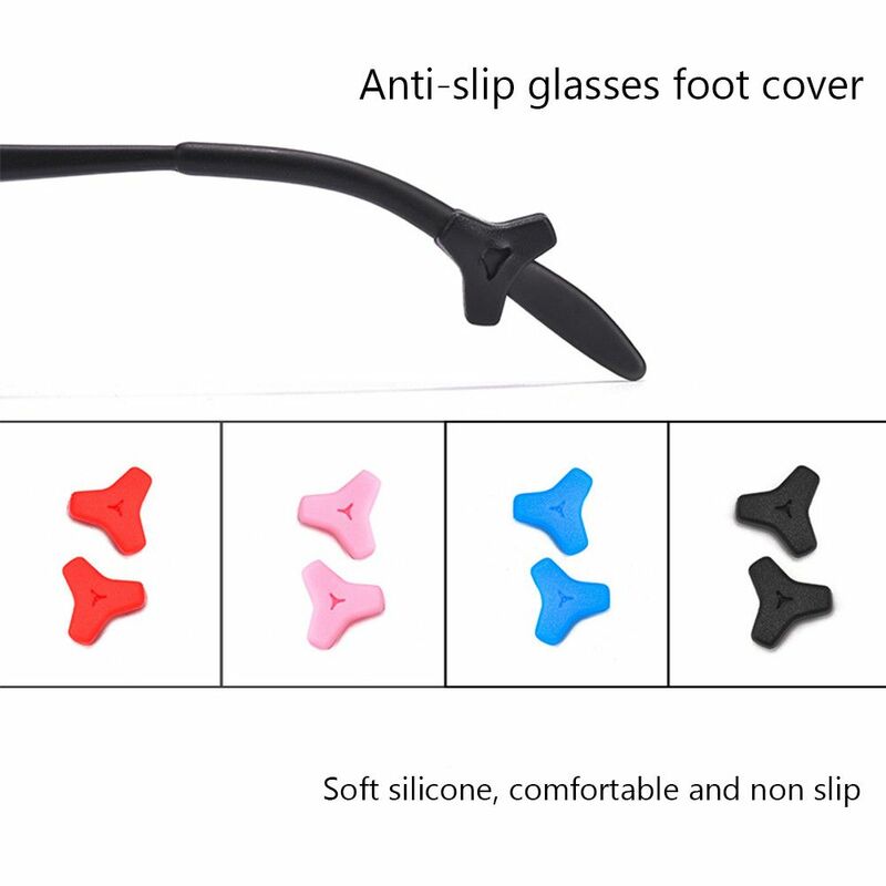Fashion Anti Slip Ear Hook Eyeglass Eyewear Accessories Eye Glasses Silicone Grip Temple Tip Holder Spectacle Eyeglasses Grip