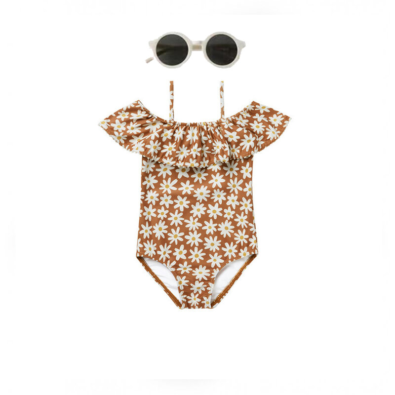 2024 Rylee Cru Girls Swimwear Sets Kids Bathing Suit One Pieces Swimsuits Baby Holiday Outwear  Children Seaside Swim Bikini