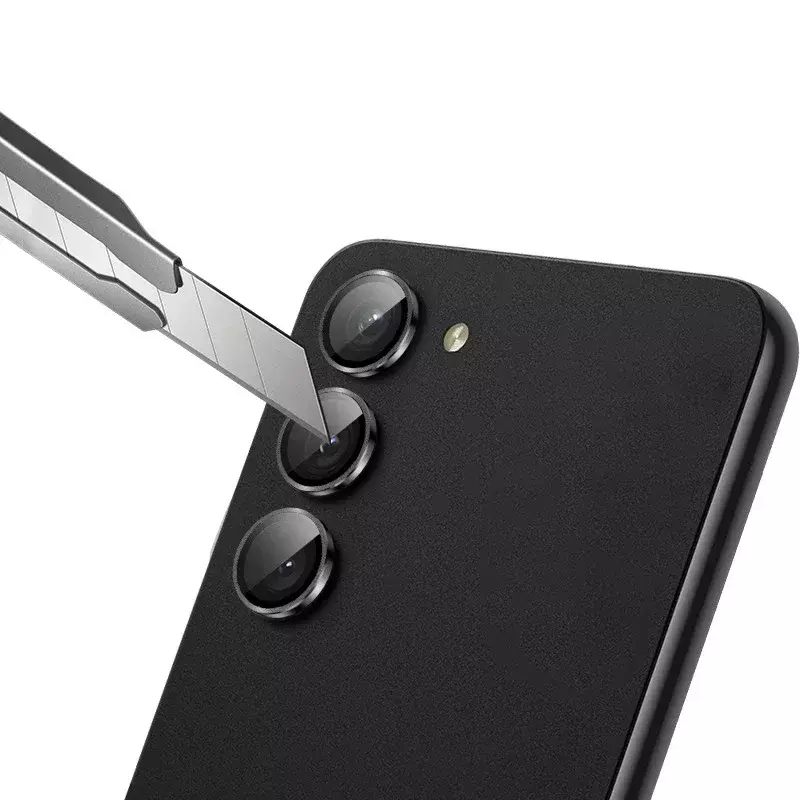 Casing cincin lensa logam untuk Samsung S23 Plus FE pelindung layar lensa kamera untuk Samsung Galaxy S24 S23Plus penutup lensa