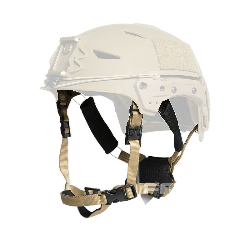 ヘルメットアクセサリー,ピカチュアシステム用の調整可能なストラップ,黒い砂グレーTB-EX2