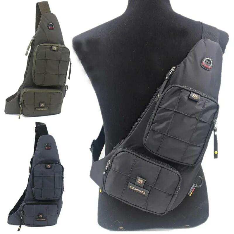 Waterproof Oxford Men Sling Shoulder Messenger Cross Body Bag Military Travel Designer Travel Male Single Day Chest Back Pack