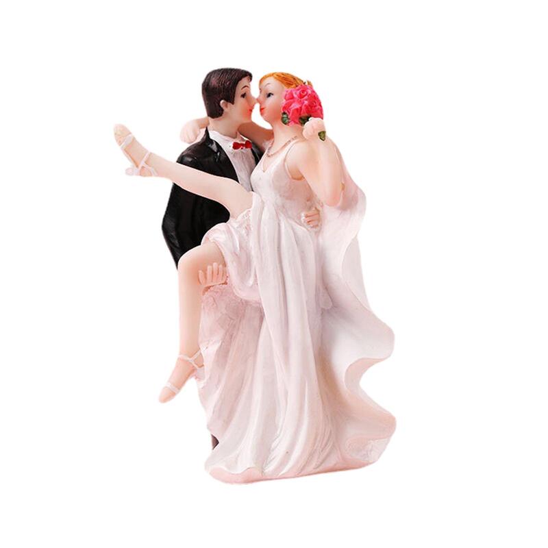 Wedding Cake Toppers Bride and Groom Figurine for Decoration, Couple Statue Desk Decoration