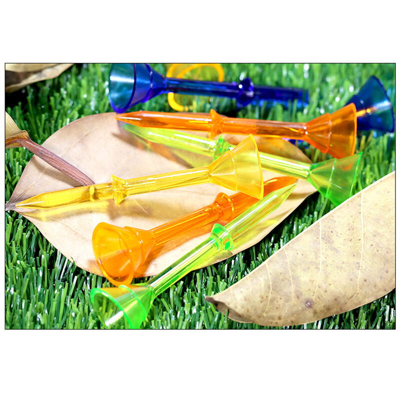 Big Cup Plastic Golf Tees PC Material is Super Durable 3-1/4" Golf Tees 50 Pack Stability Tees Reduced Friction & Side Spin