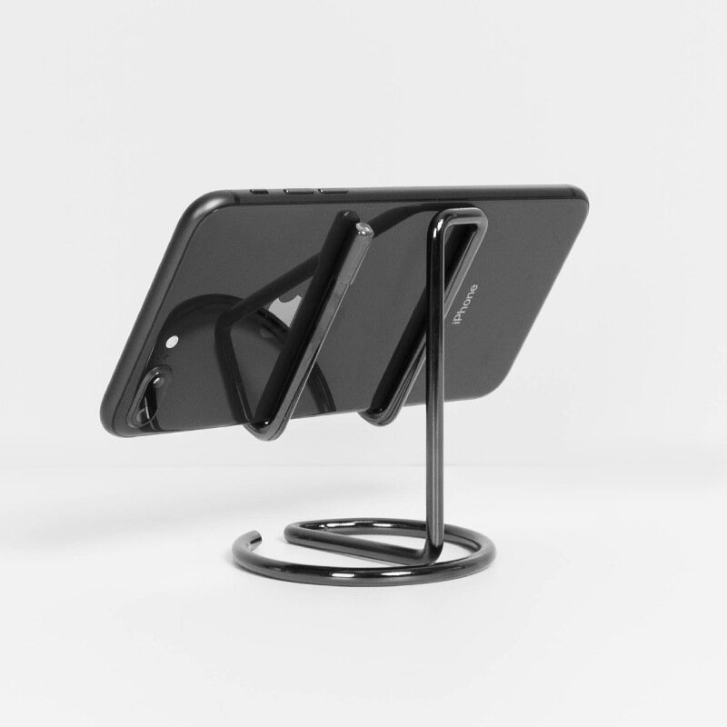 ที่วางโทรศัพท์มือถือทำจากโลหะสุดหรูสีทองสีโรสโกลด์สีดำสำหรับ iPad อุปกรณ์ตกแต่งโต๊ะอเนกประสงค์