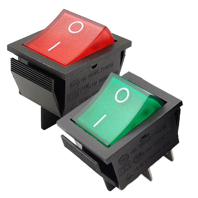 KCD4 Boat Switch 4 Pin 16A Rocker Switch RK1-01 Flame-Retardant Wear Resistant 2 Colors Rocker Toggle Switch For Trucks