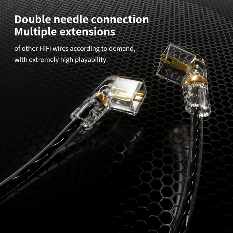 Cable de auriculares de doble pin, accesorios de repuesto para CCA/KZ/TRN/QDC/DUNU/SIMGOT, 0,75mm, TYPE-C