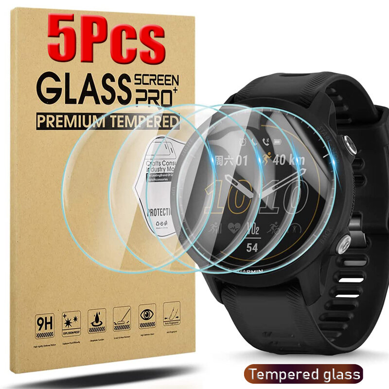 Tempered Glass 9H untuk Garmin Forerunner 935 945 955 965 Forerunner 265 265S 255 255S 235 735XT Smartwatch Pelindung Layar HD