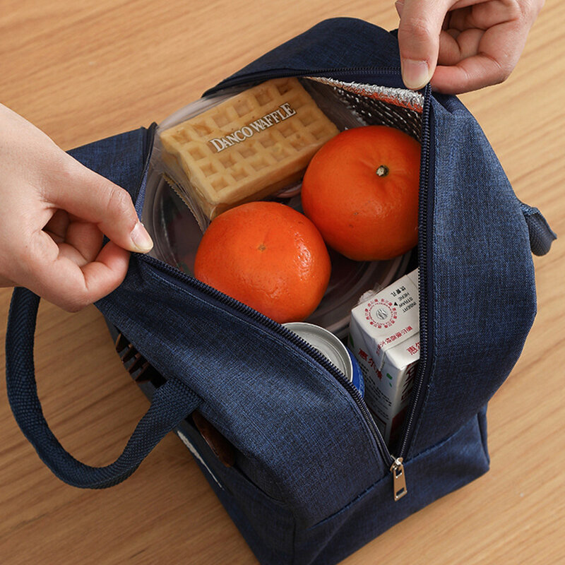 Lunch Box Bag Ice Pack Bento Box Food Container Insulation Package Thermal Food Picnic Bags Pouch For Women Girl Kids Children