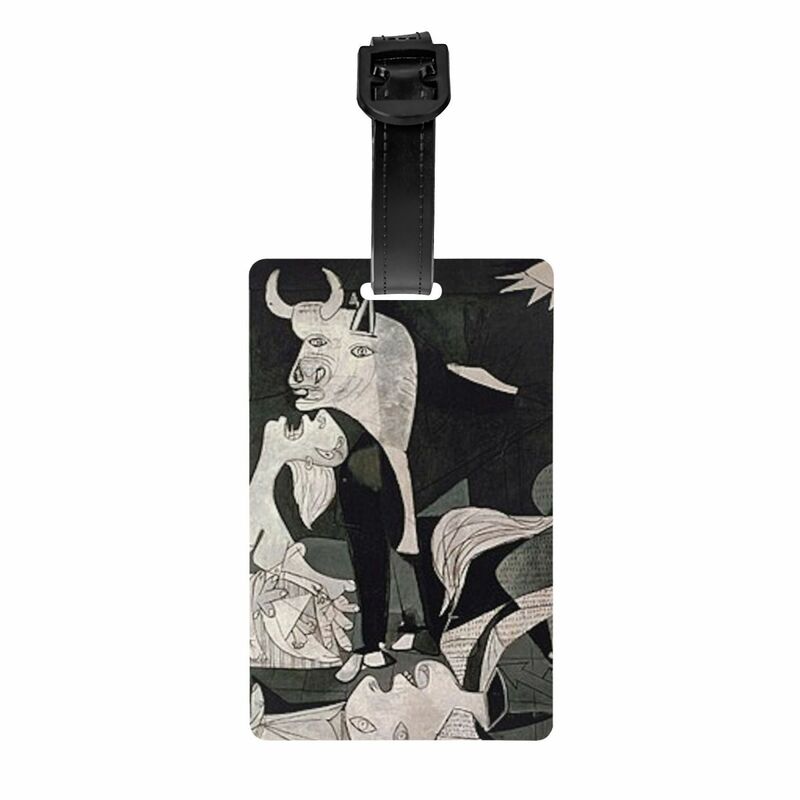 Etiquetas de equipaje personalizadas, etiqueta de equipaje, cubierta de privacidad, nombre, tarjeta de identificación, Pablo Picasso, Guernica, España