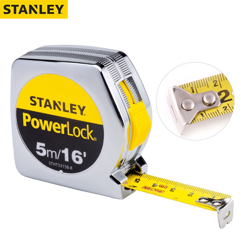 STANLEY-Fita métrica de aço portátil, Heavy Duty, Medição Inglês, forte desgaste e resistência a arranhões, STHT33158-23