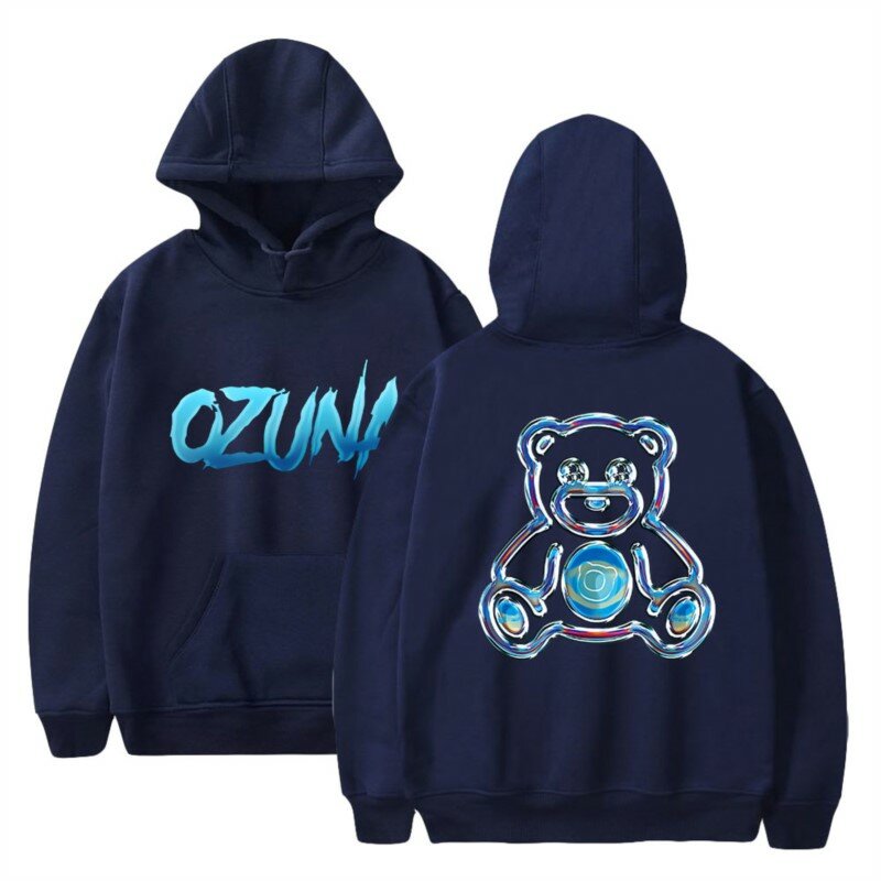 Ozuna เสื้อฮู้ดแขนยาวพิมพ์ลายหมี, เสื้อกันหนาวแฟชั่นลำลองสำหรับผู้ชายและผู้หญิงใส่ได้ทุกเพศฤดูหนาว
