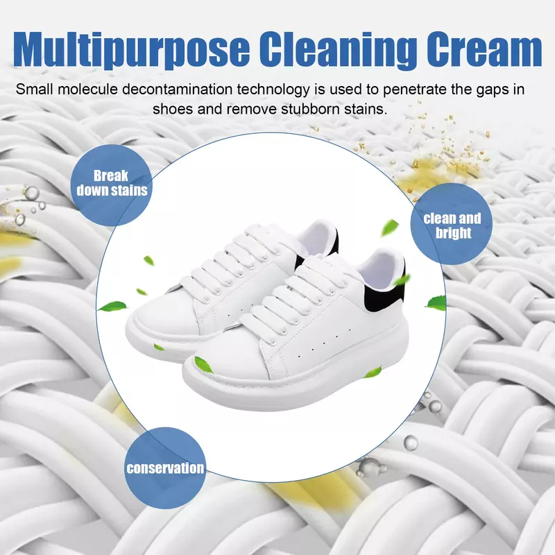 Crème nettoyante multifonctionnelle pour chaussures blanches, dissolvant de bord de jaunissement SAF, entretien et rencontre, livres, toile de sport