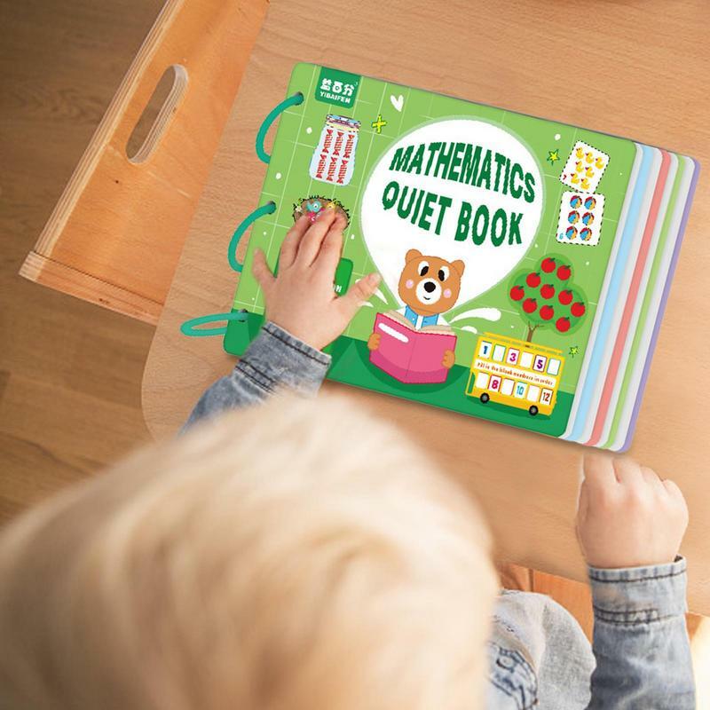 유아 활동 책, 3-6 세 어린이용 교육 책, 감각 책, 동물 숫자 매칭 퍼즐, 교육 장난감 책