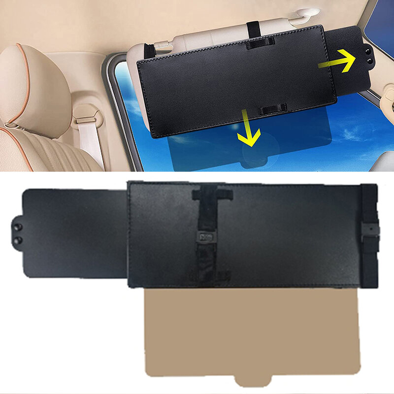 Auto Car Shade For Sun Extend Visor Cover Anti Glare Extension Driving Universal 31*15.5 Cm/ 31*15 Cm Car Acesssories Tools