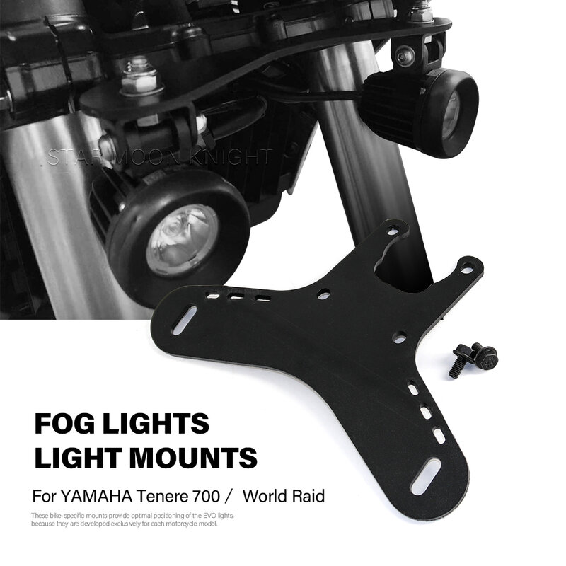 สำหรับ YAMAHA Tenere 700 T700 XTZ 700 T7รถจักรยานยนต์หมอกไฟเสริมวงเล็บขับรถ Spotlight ยึดจุด