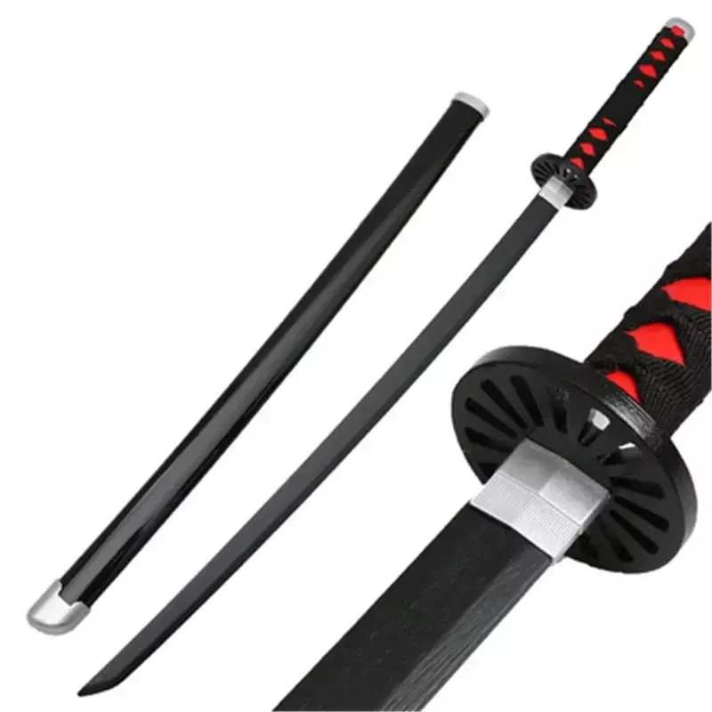 Demon Slayer Anime Ninja Knife Wood Katana Prop, Kimetsu no Yaiba Sword, Weapon, Satoman Tanjiro, Cosplay Sword, 1:1, 104cm