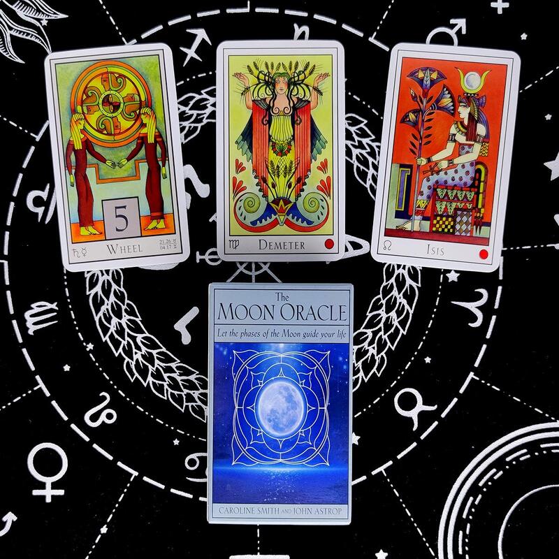 The Moon Oracle Cards divinazione Deck Entertainment Party gioco da tavolo 72 pz/scatola