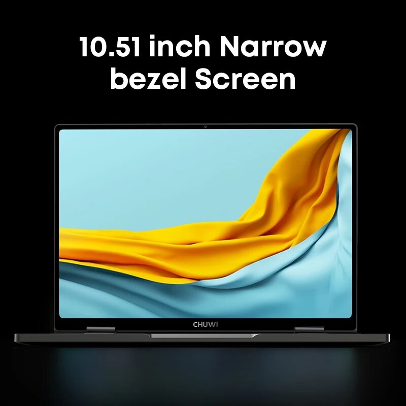 CHUWI-Laptop Teclado Touchscreen Backlit, MiniBook X, 2-in-1 Tablet, 12GB, LPDDR5, 512G, SSD, Intel N100, 10, 51 Polegada, janelas 11, WiFi 6