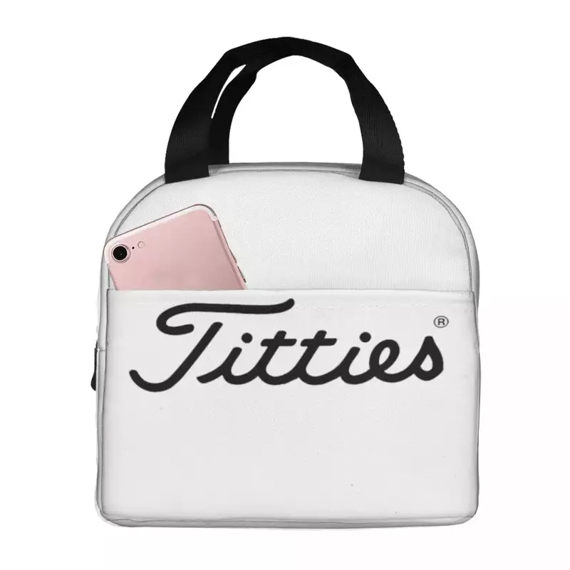 T-Titties Ланч-бокс для мячей для гольфа, изолированный контейнер для бенто, Портативная сумка для ланча, многоразовые сумки для пикника, Термосумка для женщин для работы