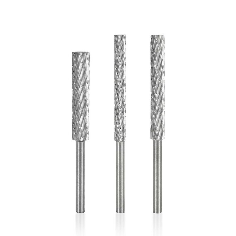 Rotary File 3mm/4mm/5mm/6mm High Speed Steel Rotary Burr Tool For Plastic Wood Carving Deburring Metal Electric Grinding Head