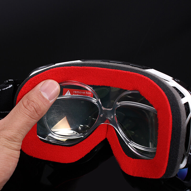 Kacamata Ski miopia, kacamata bingkai miopia, kacamata papan salju, kacamata bingkai lensa miopia, adaptor kacamata bingkai Inline