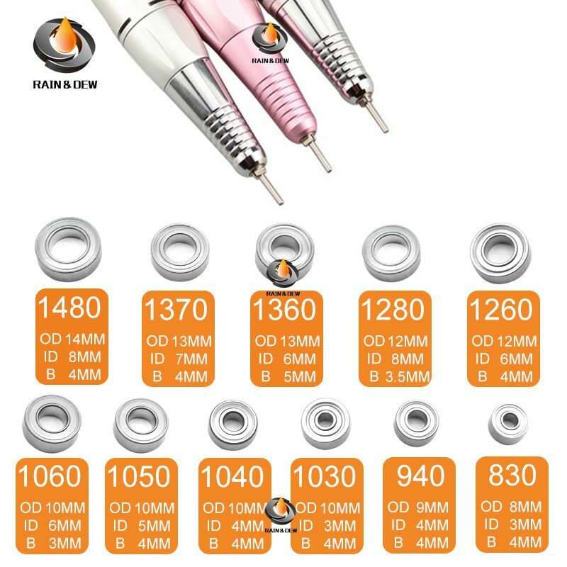 STRONG 102 102L 105L 120 H120 107 II Carbon Brush Micromotor Handpiece Ball Bearing Kit Electric Nails Drill  1480 1260 940  830