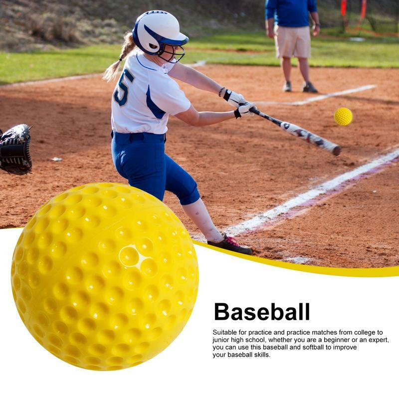 كرات بيسبول رسمية فارغة لعبة ، كرات بيسبول ناعمة للأطفال كرات تدريب اللاعبين المراهقين ، استخدام ترفيهي ، 9 "، 12"