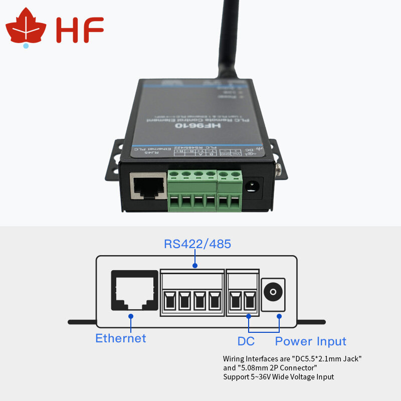 Módulo de monitoreo de descarga de Control remoto HF9610 PLC, Serial compatible con Mitsubishi, Siemens, Omron, Schneider, Panasonic, plc, wifi