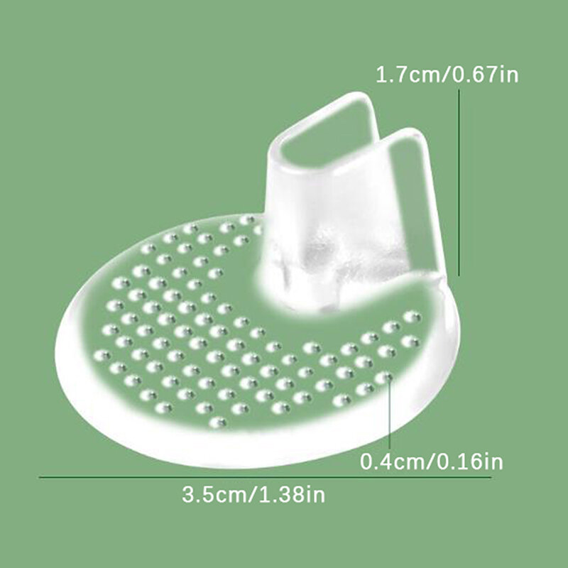 Siliconen Flip Gel Kussens Pad Kleine Ronde Dot Anti Slip Flip-Flops Gel Anti-Slip Transparante Voorvoet Schoenbeschermers