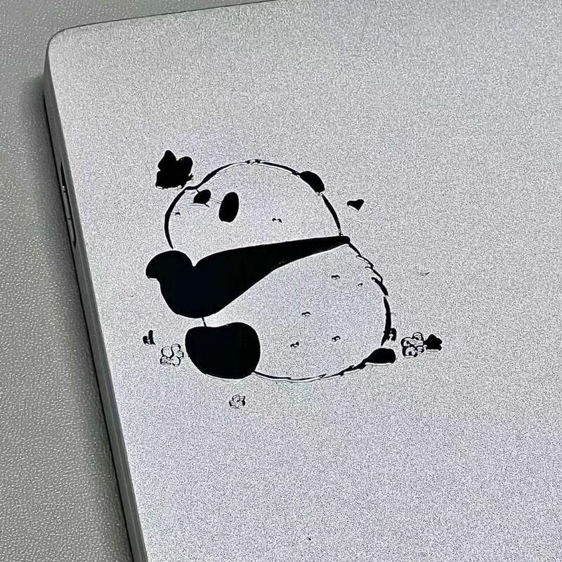 Pegatinas decorativas de Panda para ordenador, calcomanías de Metal de dibujos animados duraderos, planificador, álbum de recortes