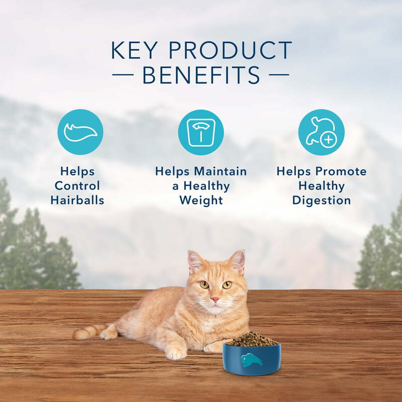 Blue Buffalo Wilderness High Protein Indoor Hairball & Weight Control Chicken Dry Cat Food for Adult Cats, Grain-Free 9.5 lb
