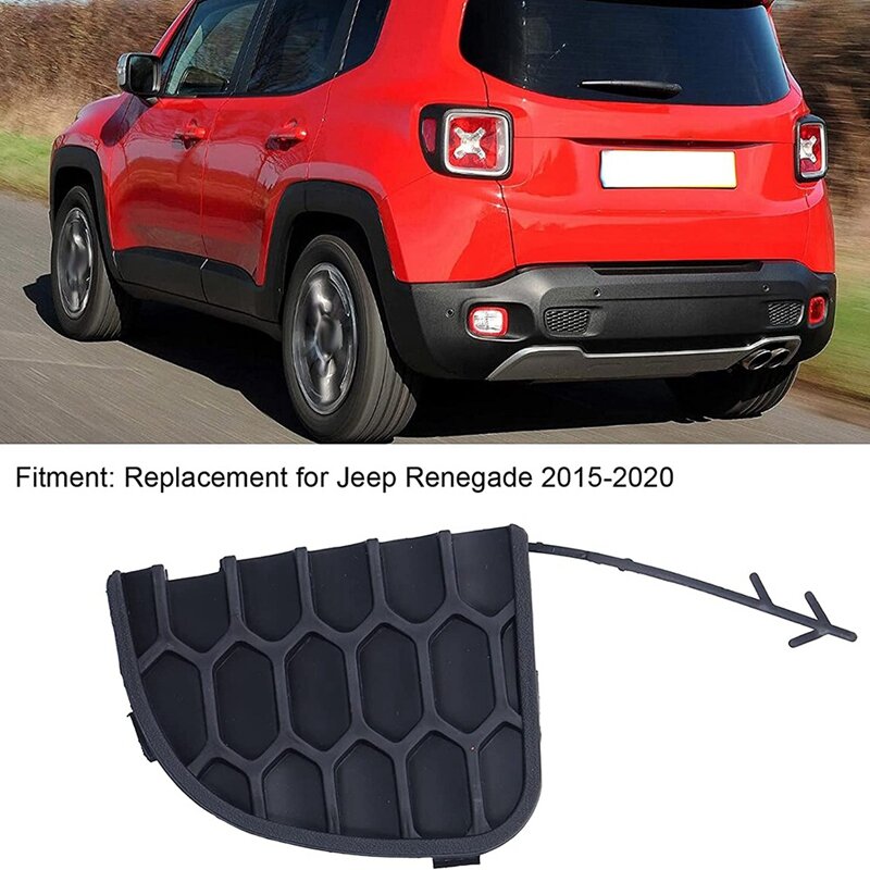 Per il 2015 - 2019 Jeep Renegade muslimex paraurti posteriore gancio di traino tappo di copertura 735645726